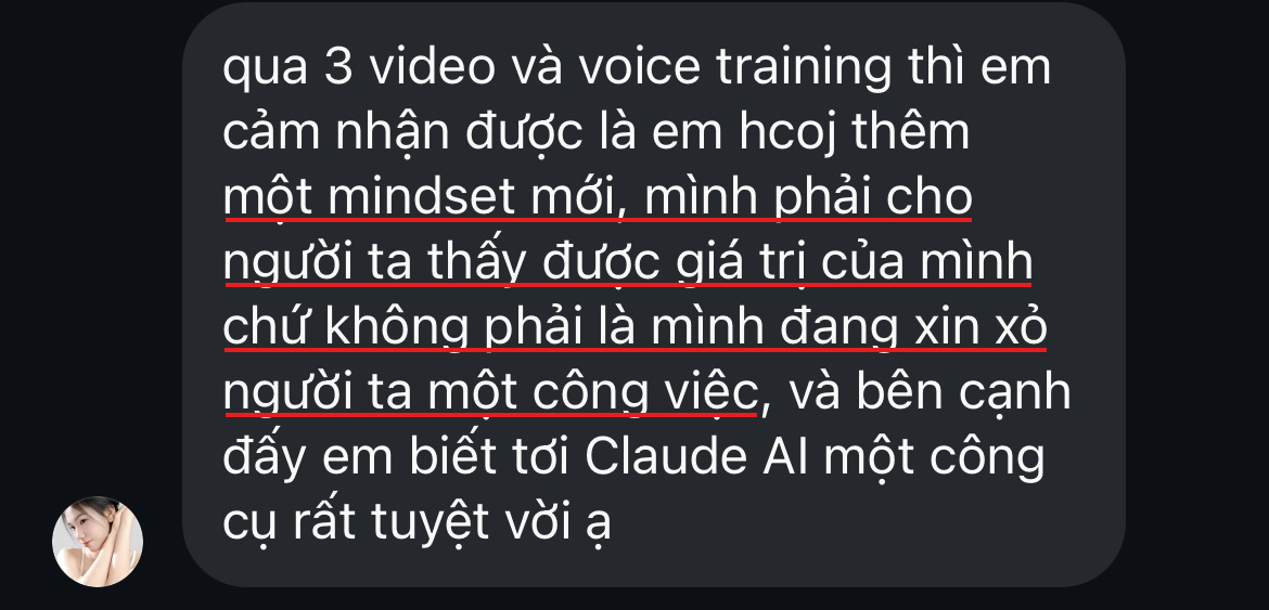 Phản hồi học viên Trang