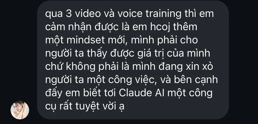Phản hồi học viên Trang