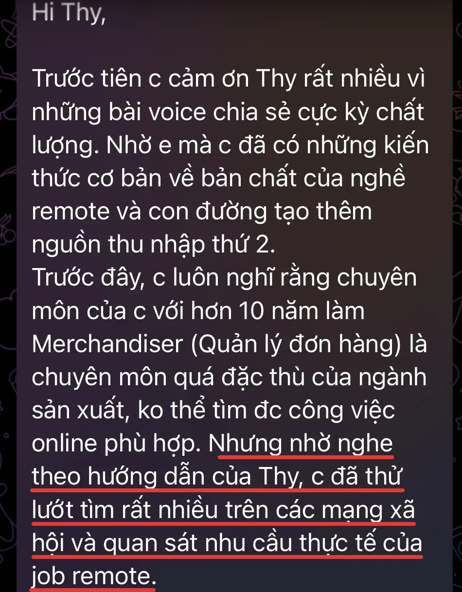 Học viên 10 năm làm Merchandiser chia sẻ cách nhìn mới về công việc online